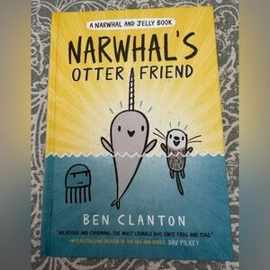 Narwhal's Otter Friend Book - Cheerful Yellow and Blue